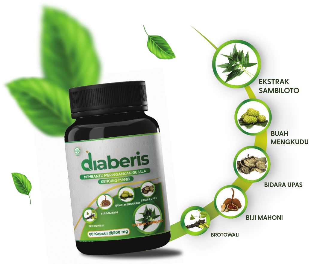 Botol Diaberis dan 5 Herbal